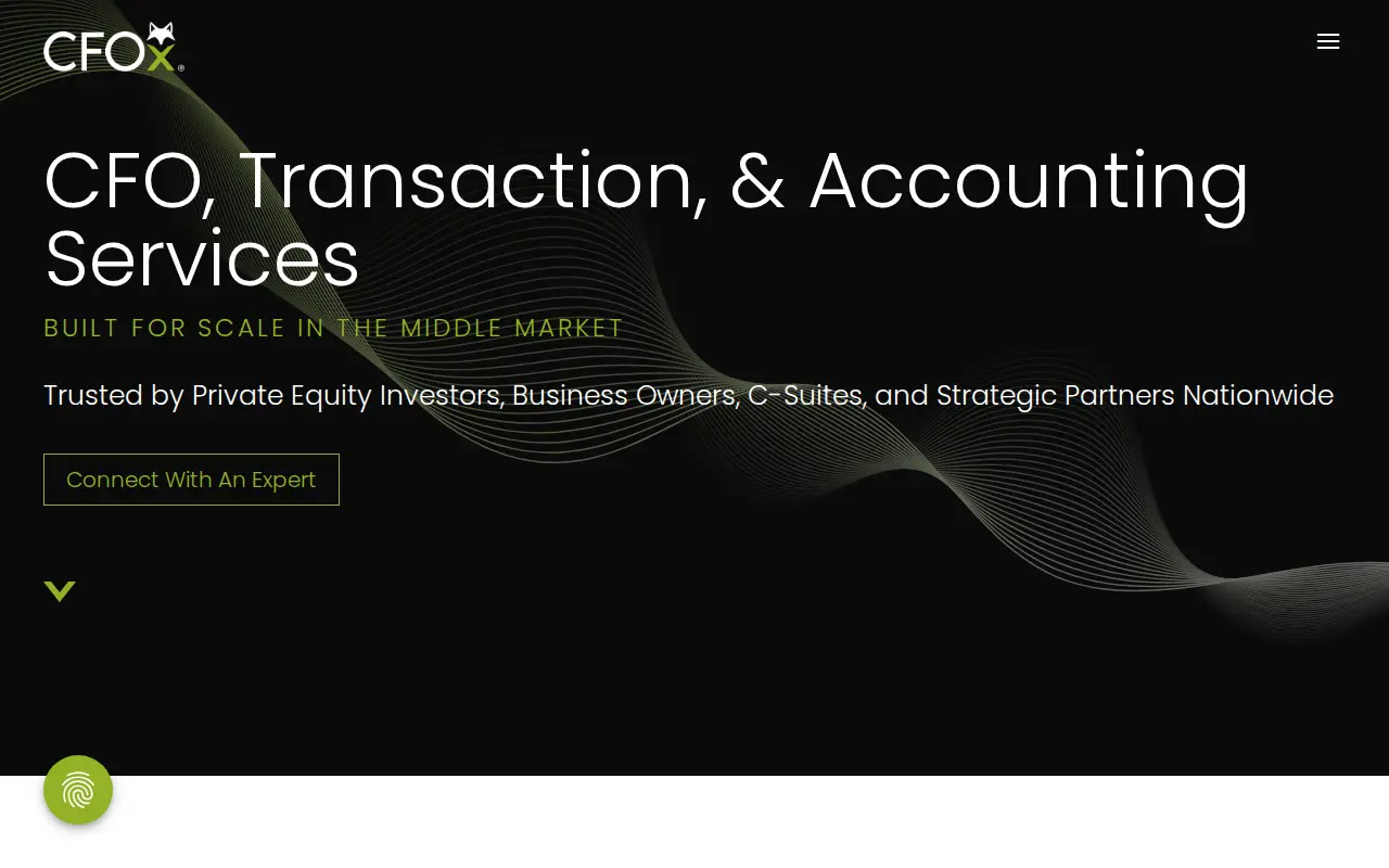 CFOx website homepage