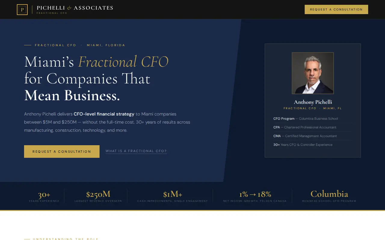 Pichelli & Associates website homepage